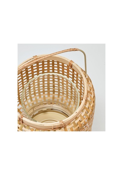 Fener, Bambu, 25 Cm Ahşap