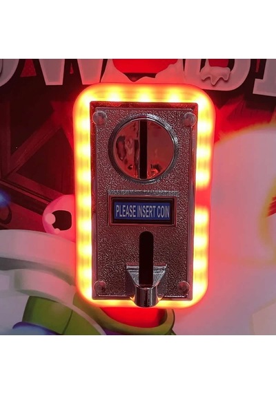 Jeton Kanalı Rgb Led Frame Oyun Coin Kanal Ön Montajlı Renkli Işıklı Dekoratif Gösterge Arcade Makin