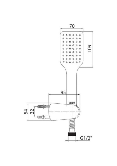 Eca Tiera Mafsallı Duş Seti Banyo Üst Takımı Krom, 102117383 Gri