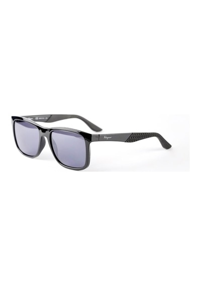 Salvatore Ferragamo Sf 1028s 001 56 Erkek Siyah Dikdörtgen Güneş Gözlüğü