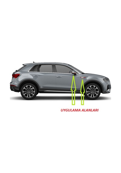 Audi S Line Q2 Q3 Q4 Yan Aynalar Ve Çamurluk Yanı Damla Desen Bıç