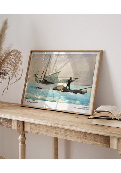 Çerçevesiz Poster Winslow Homer Yelken İstifleme