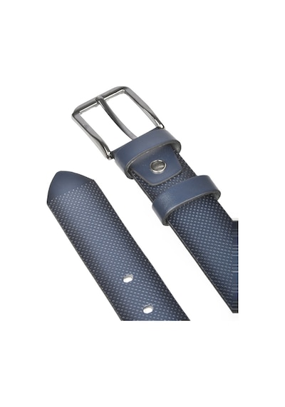 Deepsea Erkek Lacivert 4 Cm Eninde Nokta Desenli Suni Deri Kemer 2402610 Lacivert