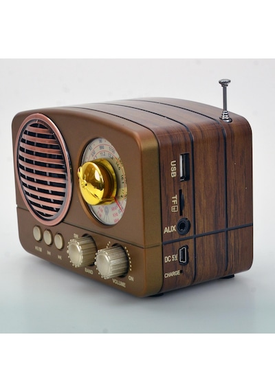 Nostaljik Fm Radyo Bluetooth-Usb-Retro Meier M161-Bt