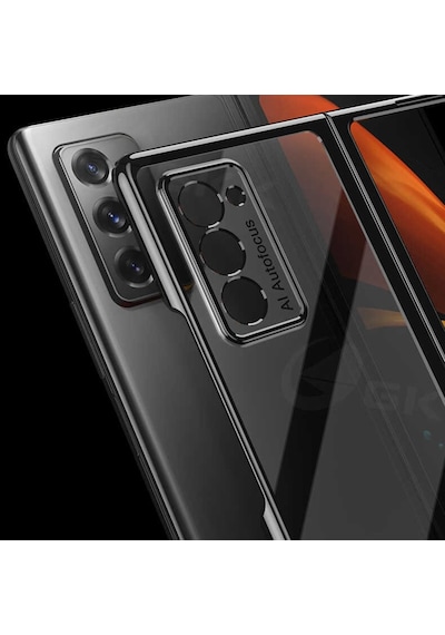 Galaxy Z Fold 2 Kilif Zore Kipta Metal Görünümlü Ince Kilif 529426557