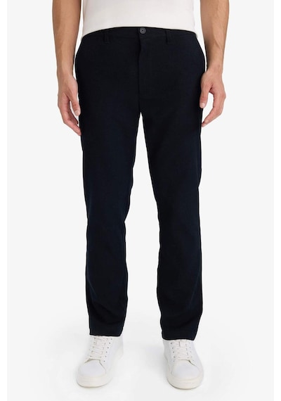 Defacto Erkek Pamuklu Smart-casual Pantolon G1076ax26spbk81 Siyah-bk81