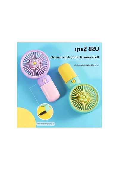 250mah Bataryalı Mini Fan, Usb İle Şarj Edilebilir, Doğal Rüzgar Modu İle Taşınabilir