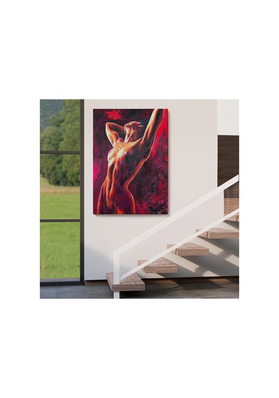Dans Eden Çıplak Kadın Dekoratif Duvar Yüksek Kaliteli Kanvas Canvas Tablo