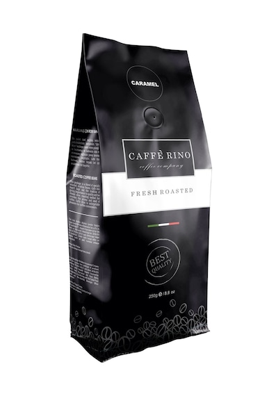 Caffe Rino Caramel Aromalı French Press Öğütülmüş Filtre Kahve 250 G