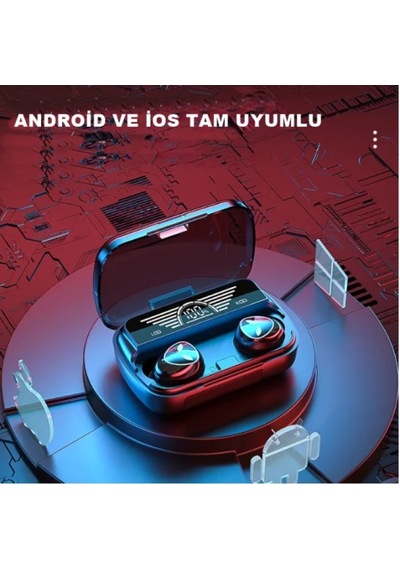 Bssm Earbuds M20 Tws Anc Destekli Powerbanklı Led Göstergeli Bluetooth Kulaklık