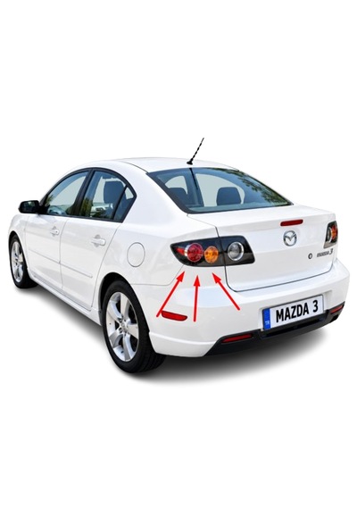 Mazda 3 Sedan 2003-2006 Arası Depo Sağ Ve Sol Dış Stop Lambası Bn9a-51-170e / Bn9a-51-180e