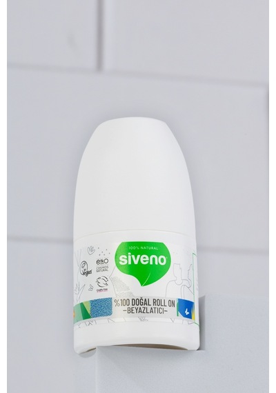 Siveno %100 Doğal Roll-on Beyazlatıcı Etkili Deodorant Ter Kokusu Önleyici Bitkisel Lekesiz Vegan 50 Ml X2 Adet