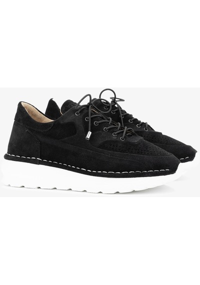 Valmenti Zoe Kadın Siyah Süet Hakiki Deri Sneakers & Spor Ayakkabı 775 26511 Bn Ayk Y24 Siyah