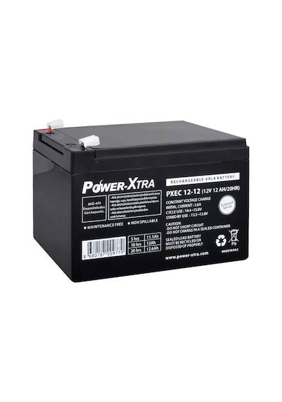 Power-Xtra EcoLead PXEC12-12 12 V 12 Ah Kuru Akü
