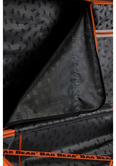 Bad Bear Logo Suitcase 23.01.80.001s Siyah Büyük Boy Tekerlekli Abs Valiz 95 Lt. Siyah