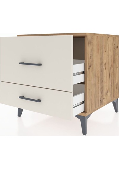 Kronos Komodin 2 Çekmeceli 60x59x64 Çam-aytaşı Atlas Çam