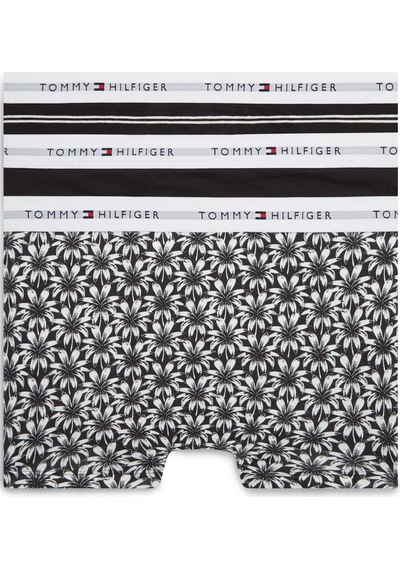 Tommy Hilfiger 3p Trunk Prınt+ Erkek Siyah Boxer - Um0um03753 Tommy Hilfiger 3p Trunk Prınt+ Erkek Siyah Boxer - Um0um03753