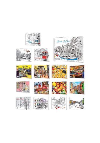 Çınar 25 x 35 CM Resim Defteri 30 Yaprak Spiralli 1 Adet