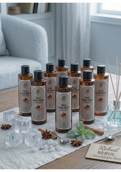 Rebul Dark Spice Baharatlı Kolonya Özel Cam Şişe 250 Ml X 10 Adet 10'lu Toptan Koli