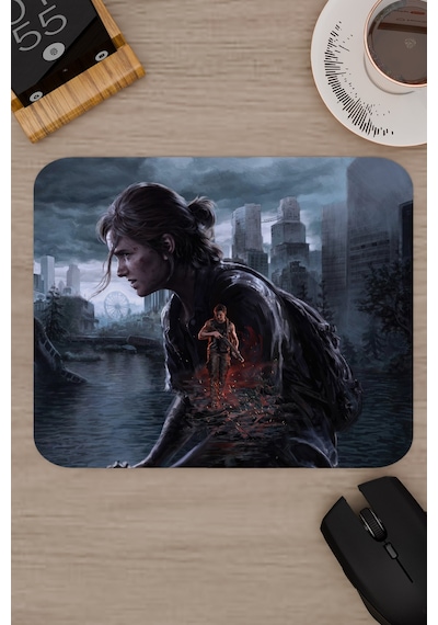 The Last Of Us Kaymaz Dikişli Kauçuk Oyuncu Mousepad V2 - 22x18 Gaming Mouse Pad Fare Altlığı