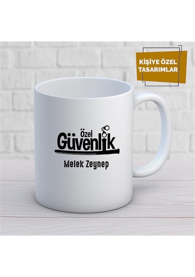 Kişiye Özel İsim Yazılabilir Özel Güvenlik Kupa Bardak Çok Renkli