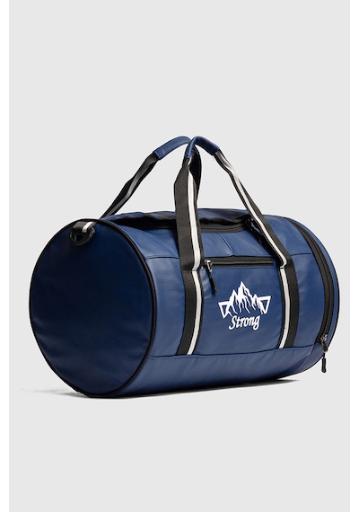 Strong Bag Silindir Spor Ve Seyahat Çantası , Gym Antrenman Fitness Çantası Sl02 Lacivert Lacivert