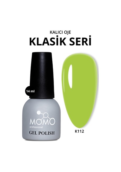 Momo Professional Kalıcı Oje K112 Fıstık Yeşili 14 Ml
