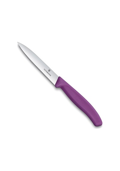 6.7735.c1 Swiss Classic 10cm Tırtıklı Soyma Bıçağı, Mor