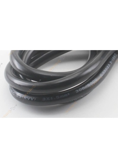 3 Metre Bakır Ac Pc Power Kablosu - 3 1.5 Mm2 - C13 - Pc