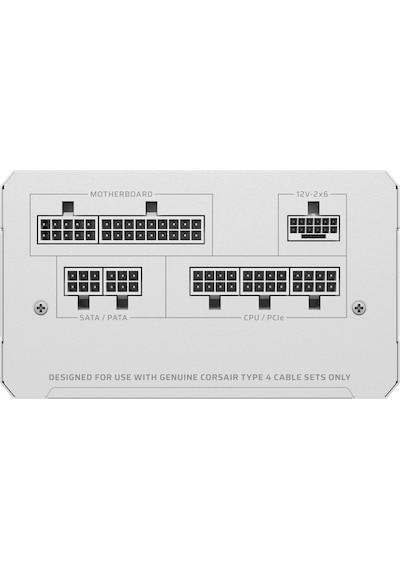 Corsaır Rm850e 850w 80plus Gold Atx 3.1 Pcıe 5.1 Tam Modular Beyaz Güç Kaynağı-cp-9020293-eu