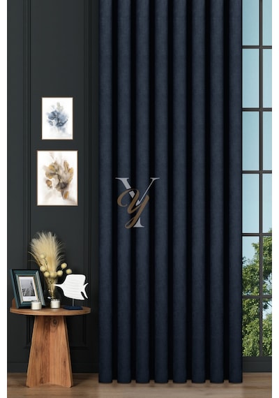Petek Fon Perde V-1038 İndigo Indigo