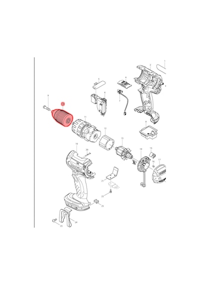Makita BHP452 Anahtarsız Mandren 13 MM Ürün Kodu 766004-9