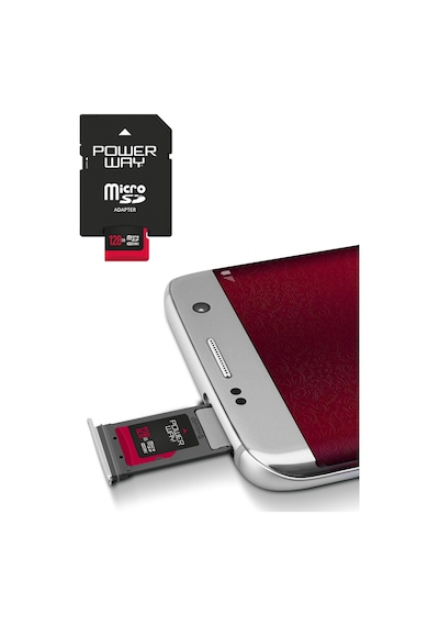 Powerway 128 GB MicroSDHC Hafıza Kartı + Adaptör