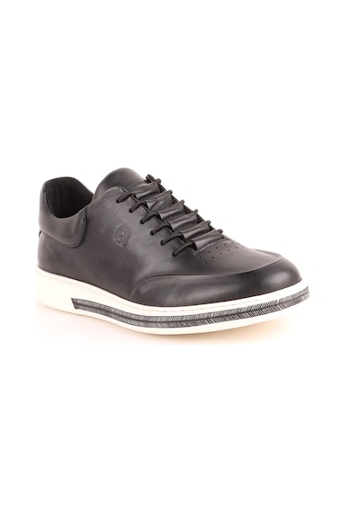 Lbr H1047 Erkek Deri Casual Ayakkabı Lacivert Siyah