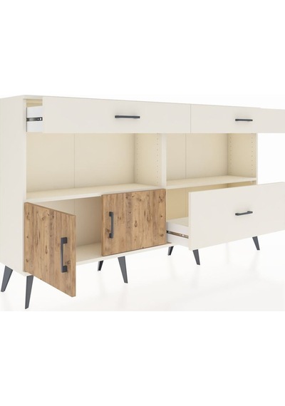 Arges Konsol 2 Raflı 3 Çekmeceli 2 Kapaklı 176x30x99 Aytaşı-çam/a Aytaşı-çam/aytaşı Arges Konsol 2 Raflı 3 Çekmeceli 2 Kapaklı 176x30x99 Aytaşı-çam/a Aytaşı-çam/aytaşı