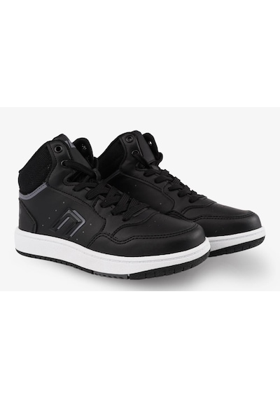 Cool Adel Uzun Boğazlı Ortopedik Taban Unisex Çocuk Spor Ayakkabı Siyah
