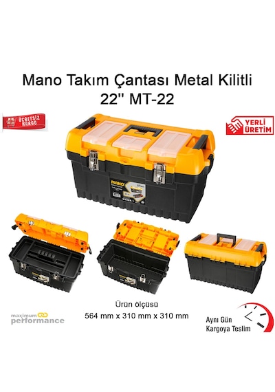 Mano Mt-22 Metal Kilitli Takım Çantası 22’’