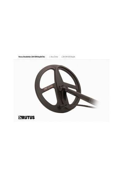 Rutus Versa Dedektör 28cm Dd Başlık İle