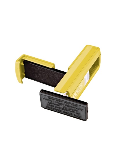 Colop Cep30 Kaşe Sarı Kasa Siyah Keçe - 18 x 47 MM