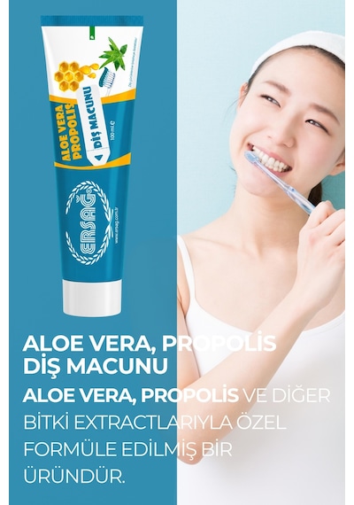 Ersağ Propolis ve Aloe Vera Diş Macunu 100 ML