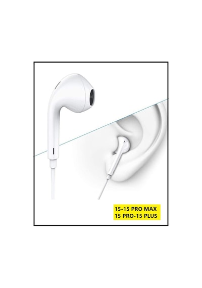 Apple Uyumlu iPhone 16 16 Pro 16 Max 15 15 Pro 15 Pro Max Kulaklık Type C  Kulaklık Kablolu Tak Çalıştır