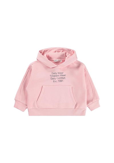 Civil Girls Daily Wear Baskılı 2-5 Yaş Sweatshirt - Pudra Koyu Pudra