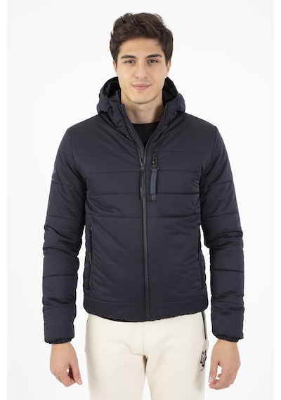 Maraton Sportswear Regular Erkek Kapşonlu Uzun Kol Basic Lacivert Mont 21264-lacivert Lacivert