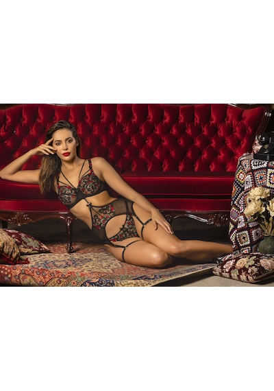 Lenaca Grace Wıre Lace Bra, Siyah Dantelli Konforlu Ve Şık Sütyen Çok Renkli