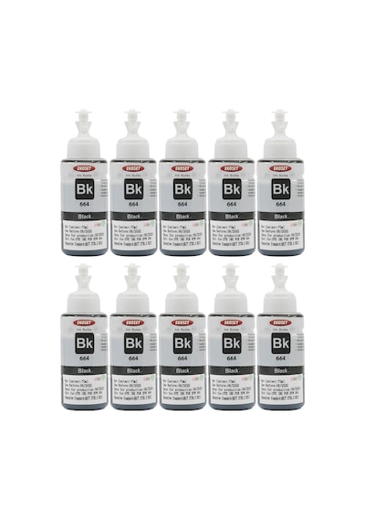 Ekoset Epson L550 L565 Siyah Uyumlu Mürekkep 70 ML 10 Adet