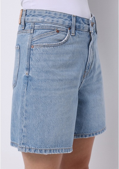 Colin's Colins Mom Fit Yüksel Bel Düz Kadın İndigo Jean Şort Cl1074769 Q1.v1 Dn09137 Mavi
