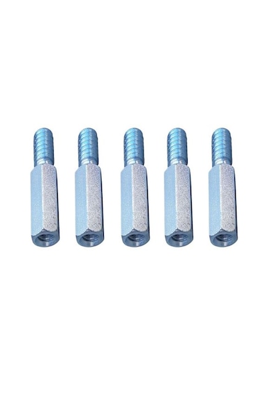 Ayna Somunu İç 10 Mm Sağ / Dış 10 Mm Sol Diş 5 Adet Gri