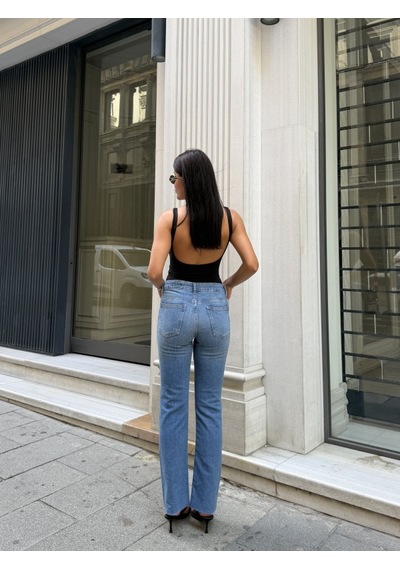 Out Of Standart Kadın Cropped Flare Normal Bel Kot Pantolon Çok Renkli