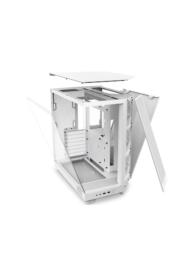 Nzxt H6 Flow CC-H61FW-R1 RGB 3 x 120 MM Atx Oyuncu Kasa Beyaz