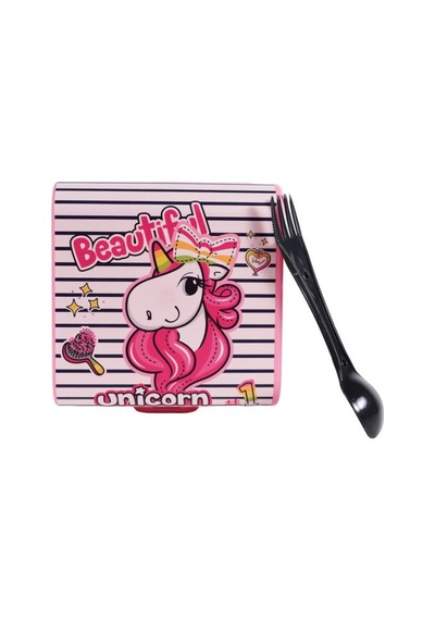 Herevin 161273-826 Desenli Beslenme Kutusu Pembe